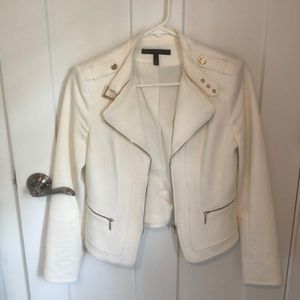 White House Black Market cream blazer